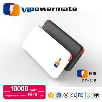 Large capacity high quality wireless mobile charger portable 10000mah power bank for smart phone